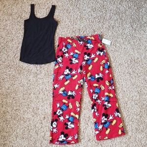 NWT Disney Mickey Mouse Fleece PJ Pants